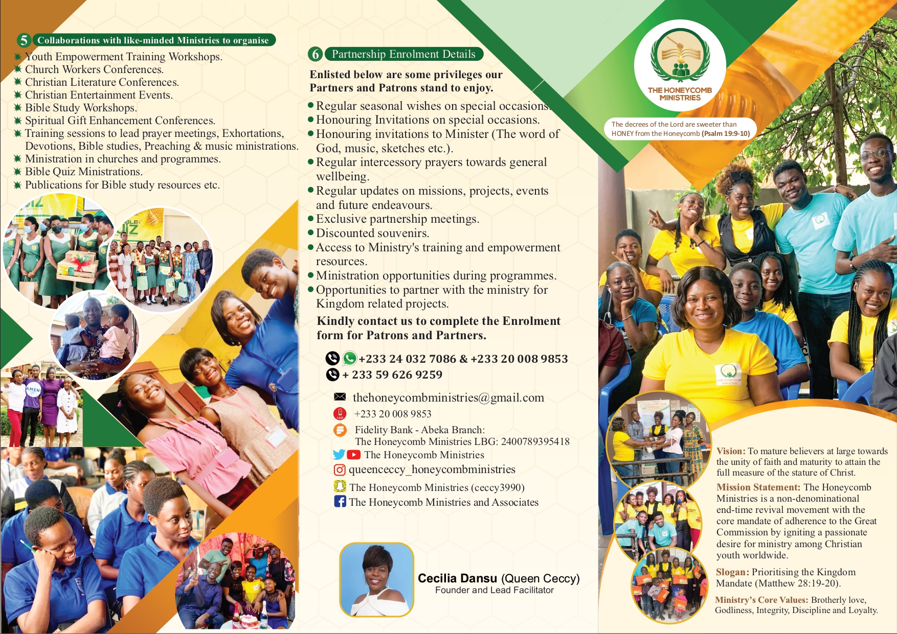 The Honeycomb Ministries Brochure